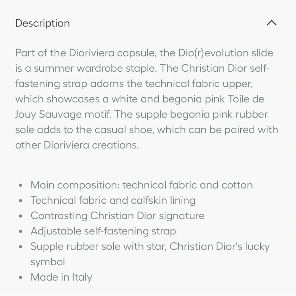 Christian Dior Pink Slide Sandals - Picture 9 of 9